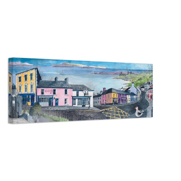Schull, West Cork, Ireland Townscape Panorama Canvas Print